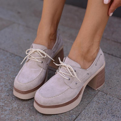 High Heel Lace-Up Women's Shoes