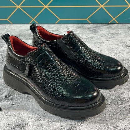 Crocodile Leather Loafers