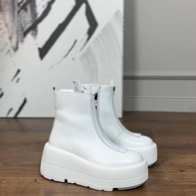 White Women‘s Ankle Boot