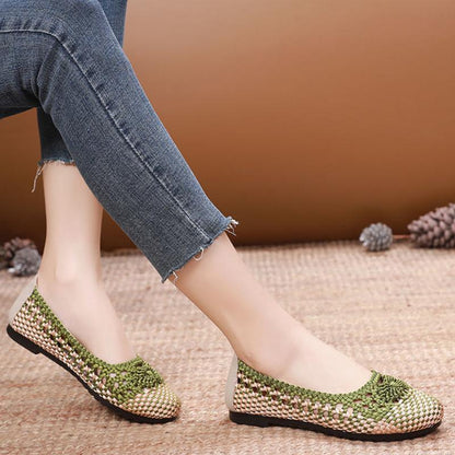 Hand-woven mesh flats