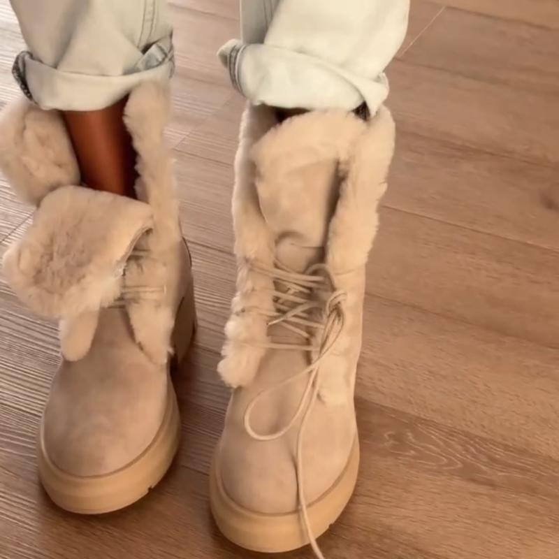 Faux Fur Snow Boots