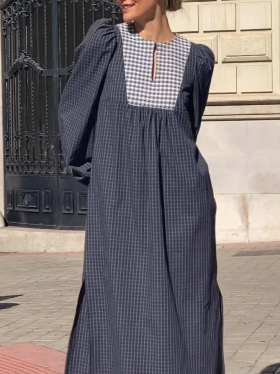 Black Plaid Dress