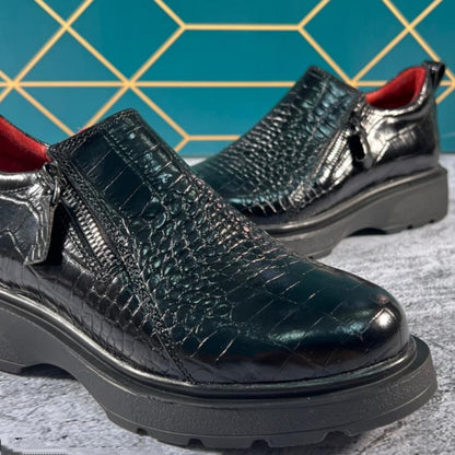 Crocodile Leather Loafers