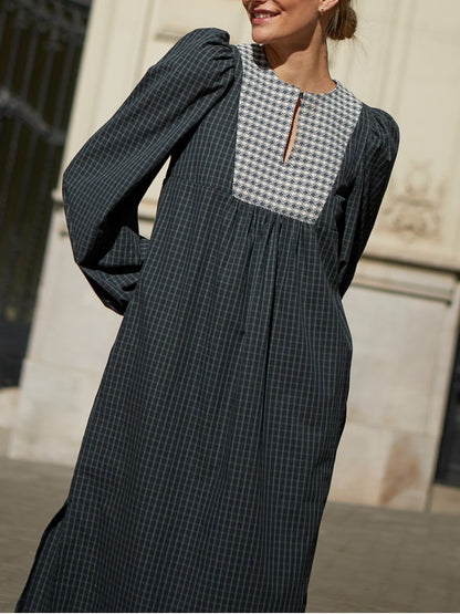 Black Plaid Dress