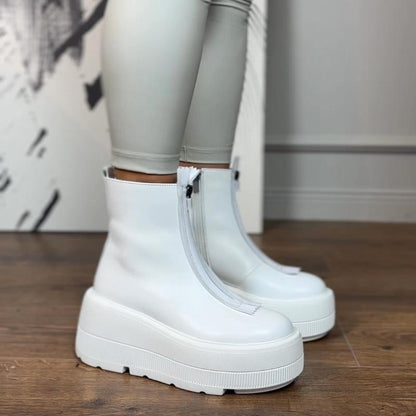 White Women‘s Ankle Boot